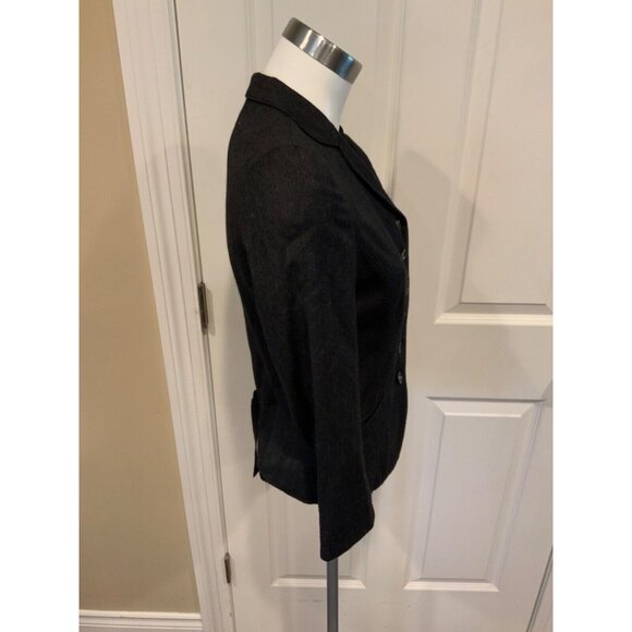 Rag & Bone Gray Wool Blend Blazer W/ 3/4 Sleeves, Size 2 (US) - Picture 4 of 7